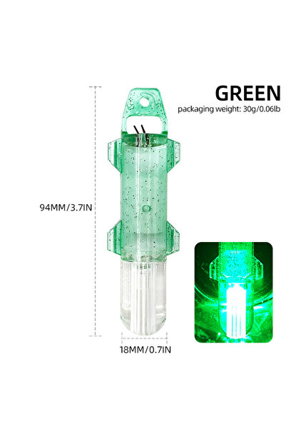 Choice3 GREEN Fishing Tackle Lure Light LED Underwater Night Attracting Fish ...