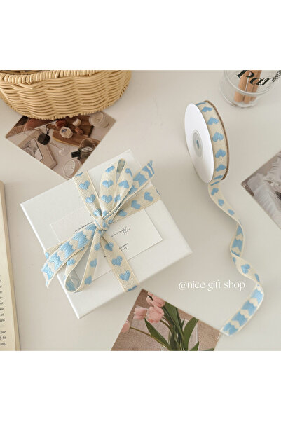 Choice 1pc Blue 10 Yards Hand-woven love ribbon diy Bow hair accessories Clot...