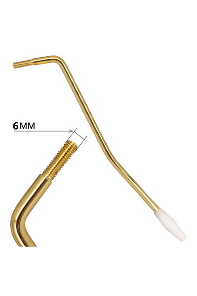 Choice Gold M6 Tremolo Bridge Arm Whammy Bar for Electric Guitar Chrome Black...