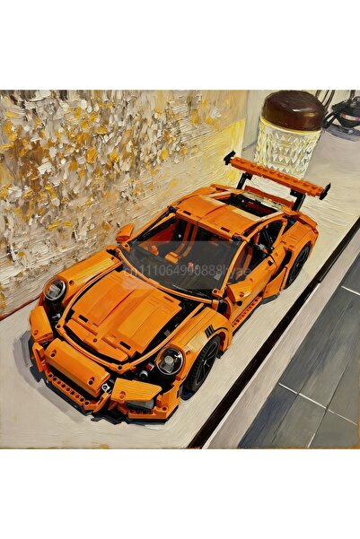 Choice Default bagged Paper manual 2704 pieces of car building blocks GT3 RS ...