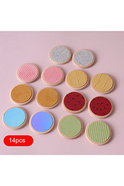 choice2 B 14Pcs no bag Children Montessori Sensory Toys Tactile Board Matchin...