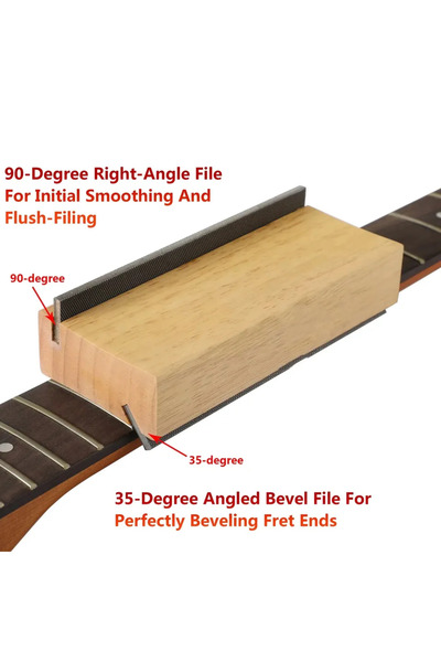 choice2 أداة تلميع وتنعيم أطراف دساتين الجيتار بزاوية 35/90 درجة (اختياري)