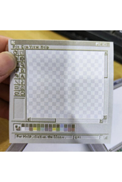 Choice B 50 Sheets Vintage Computer Drawing Board Notepad Retro Style Memo Pa...