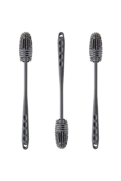 choice2 3 قطع رمادية متوسطة، 1/2/3/5 قطع فرشاة سيليكون لتنظيف زجاجات الحليب، ...