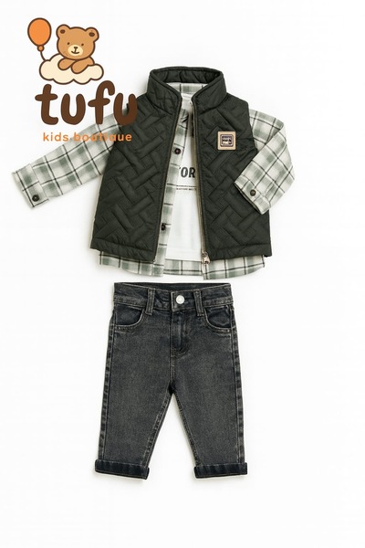 Butik Şişme Yelekli 4’lü Takım