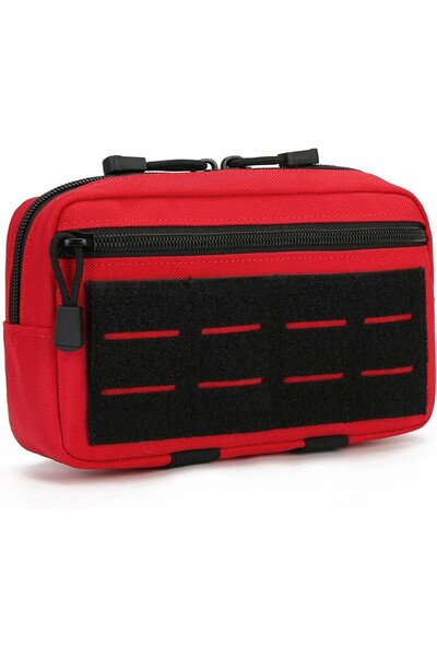 Choice حقيبة أدوات الإسعافات الأولية التكتيكية الحمراء بنظام مولي، حقيبة خصر،...