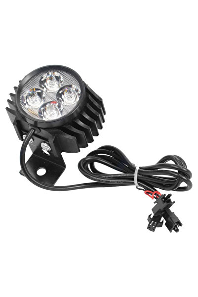 Choice مصباح أمامي أسود 2 في 1 مع بوق، مناسب لسكوتر KUGOO M4 PRO الكهربائي، ي...