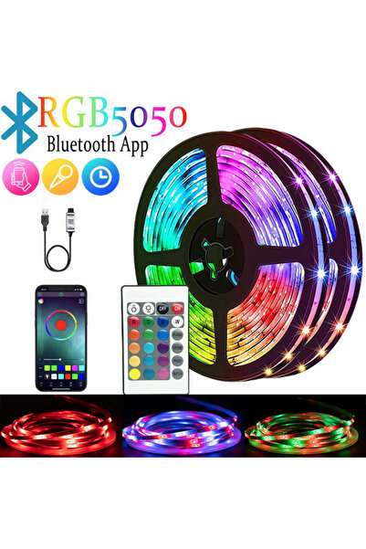 Choice RGB 5M 5/10M 5050 Led Strip Bluetooth Remote Smart Application RGB Col...