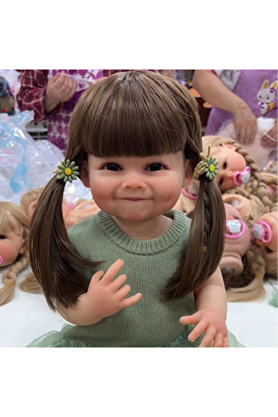 Choice دمية طفل حديث الولادة مصنوعة من السيليكون الناعم، بطول 55 سم، بجسم كام...