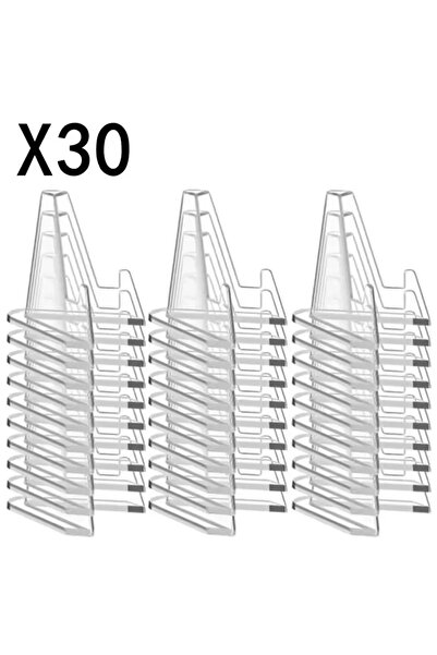 Choice 30Pcs 1-30PCS Clear Acrylic Coin Display Stand Holders Small Easel Rac...