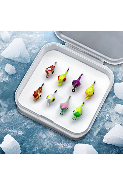 Choice FCP2P-585 ANFS طقم طعوم صيد الجليد FCP2P-585 ANFS مكون من 8 قطع/32 قطع...