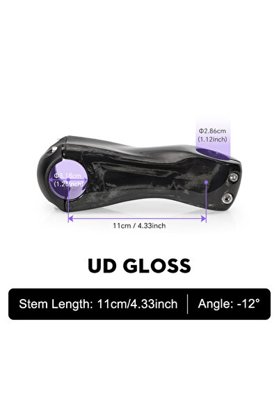 Choice Gloss-Angle 12-110mm TOSEEK Carbon Stem12Degree Mountain Bike Stem 31....
