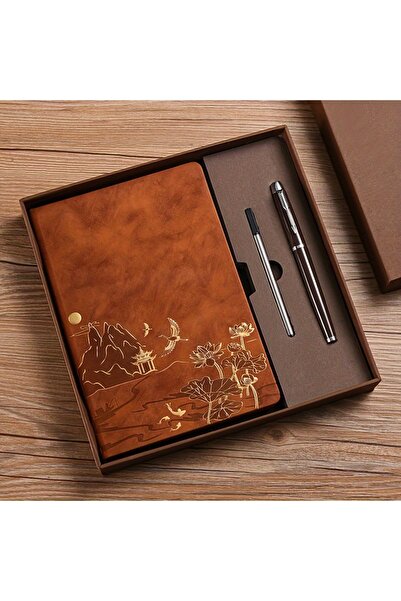 Choice A5 Brown Notebook Set Single Book and Set Selection, Skin Feel and Col...