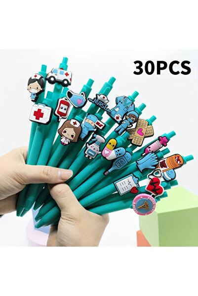 Choice أقلام جل للكتابة الطبية للممرضات والأطباء، عشوائية، 30 قطعة، 20/30/5 ق...