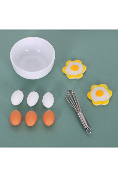 Choice مجموعة A2 مكونة من 10 قطع من أوعية المحاكاة الصغيرة، مقلاة بيض، مضرب ب...