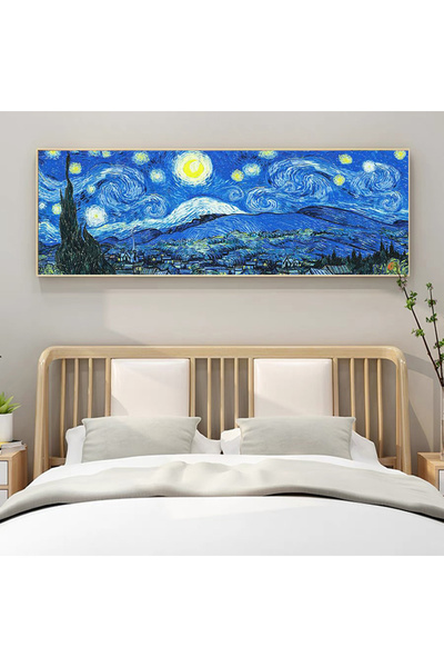 Choice 30x80cm Round XP-4083 DIY Diamond Painting Van Gogh's Starry Sky 5D Fu...