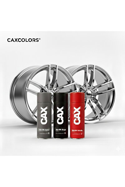 caxcolors Krom nikelaj Jant Boyama Seti - 3'lü Avantajlı Paket (Akrilik Astar...