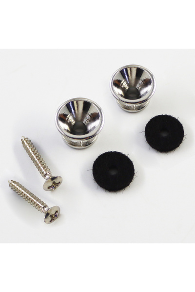 Choice Chrome Set Guitar Strap Buttons, premium alloy Acoustic Guitar Strap L...