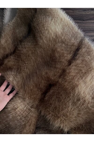 Atlas Kumass Desenli Kürk Kumaş