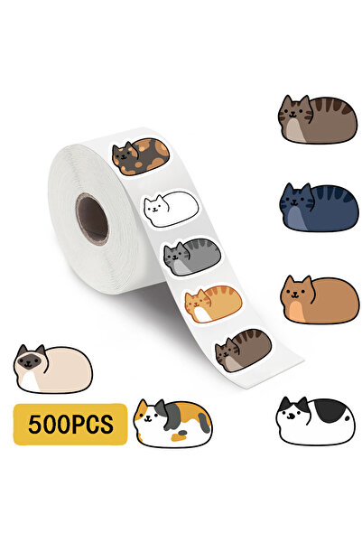 Choice 500PCS 500PCS Kawaii Cartoon Cat Tuo Tuo Roll Stickers Skateboard Lapt...