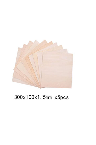 Choice5 5 قطع من ألواح خشب البلسا، أبعادها 300×100×1.5 مم، يتراوح طولها بين 1...