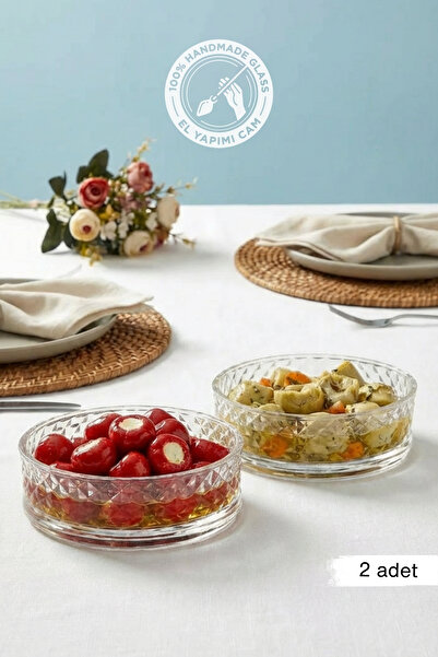 Glamis Selen Concept Caterpillar Model Handmade Glass Presentation Bowl Set of 2