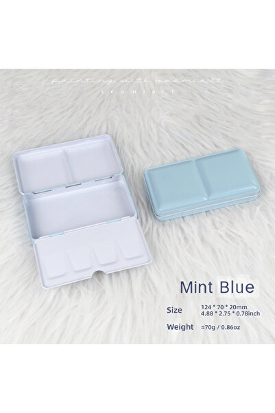 Choice Mint Blue SeamiArt 1pc Empty Portable Folding Metal Watercolor Paint B...