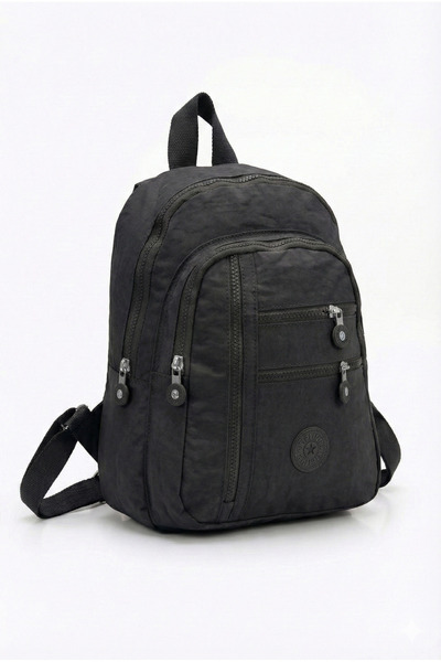 PurpleART Women's Crinkle Fabric Backpack Waterproof Multi-Compartment Backpa...