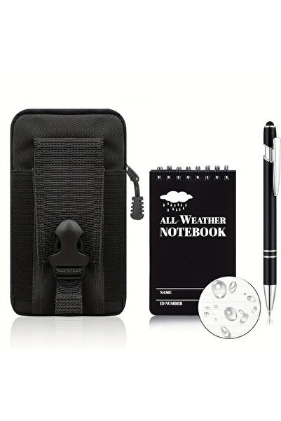 Choice black-3PCS 3 Pcs，3×5-inch waterproof notebook with waterproof pen and ...