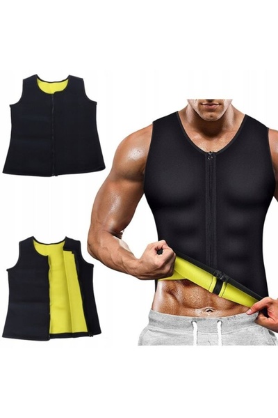 divendi-ro Men's neoprene slimming swimsuit in neoprene, M - XXL, Negu-Yellow...