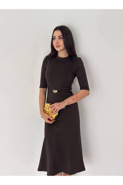 Noa&Noa Long Dress with Belt Detail