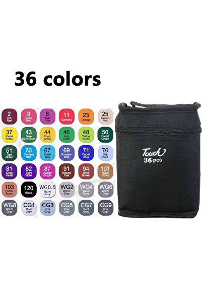 Choice 36colors 24-80 Colors Double Headed Oily Art Marker Pen Set for Draw S...