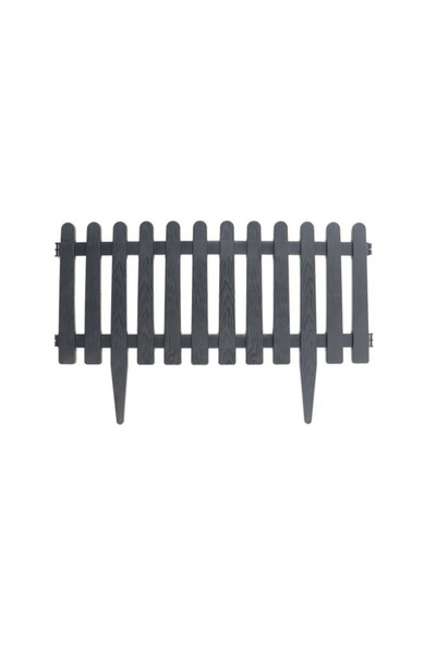Lider Decorative fence, IBC1, for garden, plastic, black, 220 x 34 cm, set of...