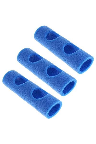 Choice موصلات أعمدة السباحة الزرقاء، 3 قطع، مصنوعة من مادة EPE، بفتحتين متقاط...