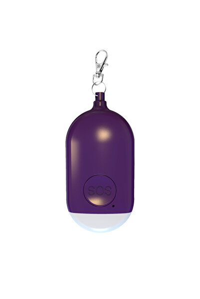 Choice6 PURPLE Rechargeable Self Defense Keychain Alarm 130dB Loud Emergency ...