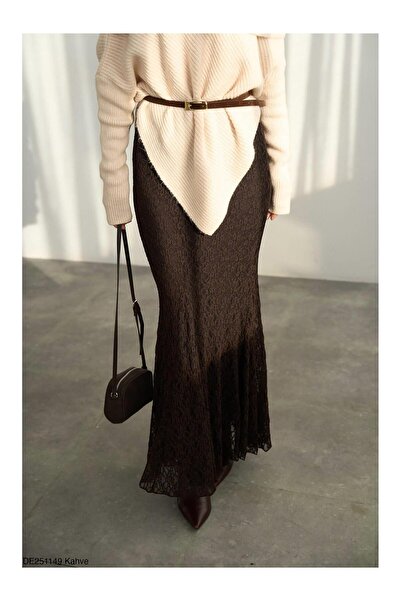 Coral Tüllü Balık Etek De251149 Kahve