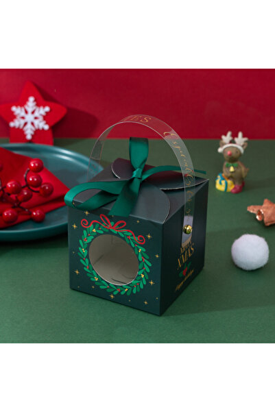 Choice5 Other 5pcs D 5pcs Christmas Eve Apply Boxes Paper Box With Window Han...