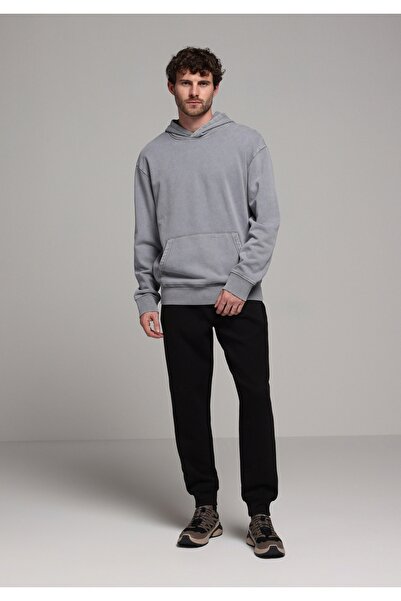 Colin's Regular Fit Mid Waist Straight Men's Black Sweatpants