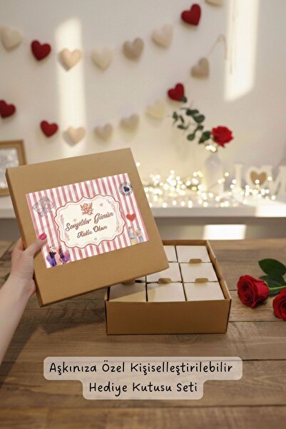 AryaSanatKırtasiye DIY Sevgililer Günü Advent Calendar | 9'lu Set + 37 Sticke...