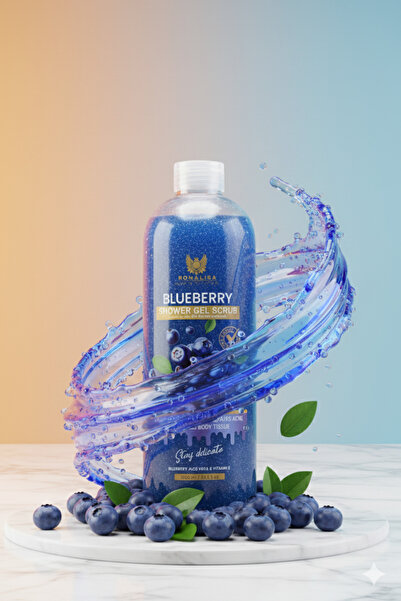 Ronalisa جل استحمام مقشر - توت أزرق
