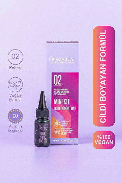 Combinal Kaş Boya Seti No:2 Brown/Kahve - Cilt ve Kıl Boyayan Hibrit, Sıvı, V...