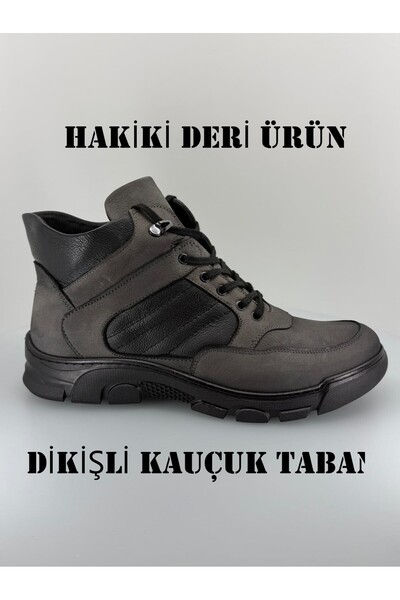 Neco Genuine Leather, Stitched Sole Men's Boots, Thermolight Anti-Slip Sole