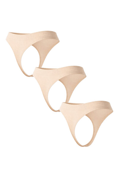 Formeasy Women's 3-Piece Stitch-Free Thong Advantage Pack - Soft Textured Sea...