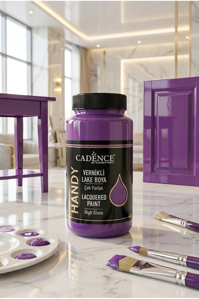 Cadence Handy Lake Parlak L039 Mor 450 ml Boya Tüm Yüzeyler İçin Kokusuz Vern...