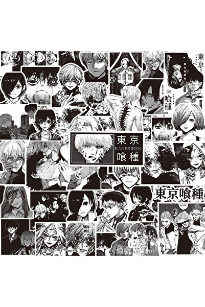 BANDAI 70PCS 10/30/70pcs Black White Tokyo Ghoul Cartoon Stickers Cool Kaneki...