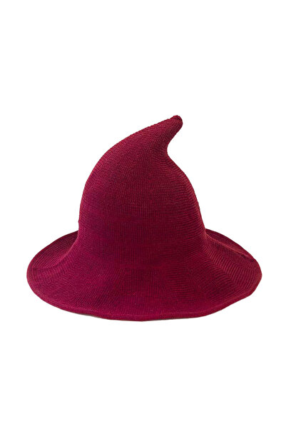 Choice7 قبعة ساحرة حمراء للهالوين، قبعة طويلة مدببة، قبعة محبوكة للنساء، قبعة...