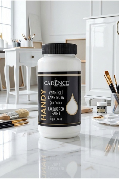 Cadence Handy Lake Parlak L004 Antik Beyaz 450 ml Boya Tüm Yüzeyler İçin Koku...