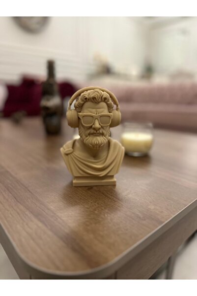 Bumya3duretim Bej renk Modern Roman Büst / Antik Roma Bustu 15 cm yükseklik