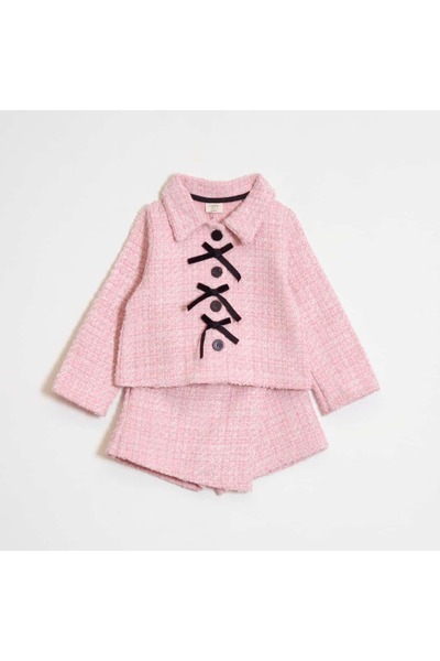 OZZY KİDS Girl's Jacket & Shorts Skirt Set