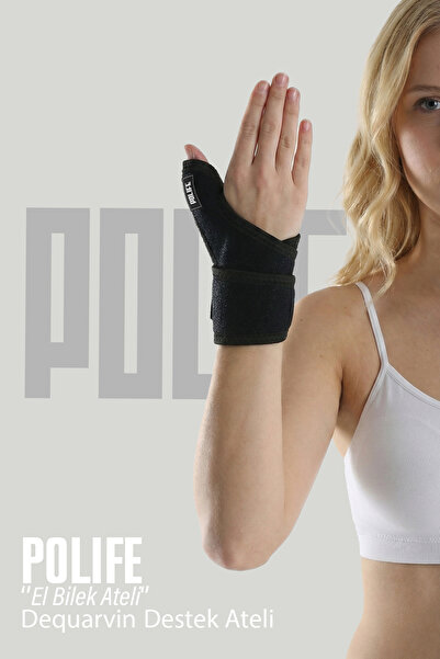 POLİMED DEQUARVİN EL BİLEK ATELİ-BİLEKLİK-BAŞ PARMAK DESTEKLİ-ÇELİK DESTEK